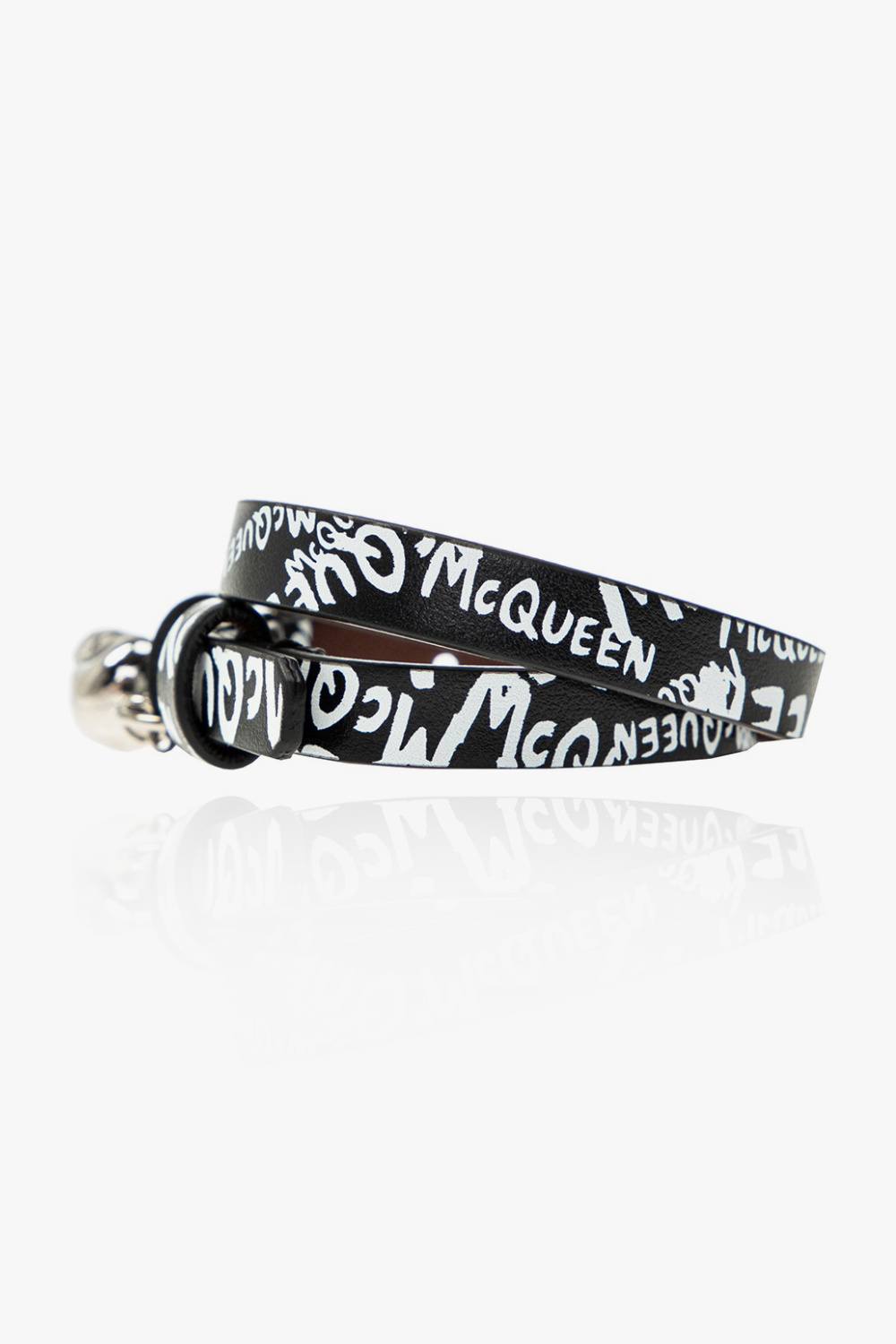 Alexander McQueen Double-wrap bracelet with logo